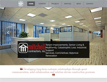 Tablet Screenshot of mitchellcontractors.com